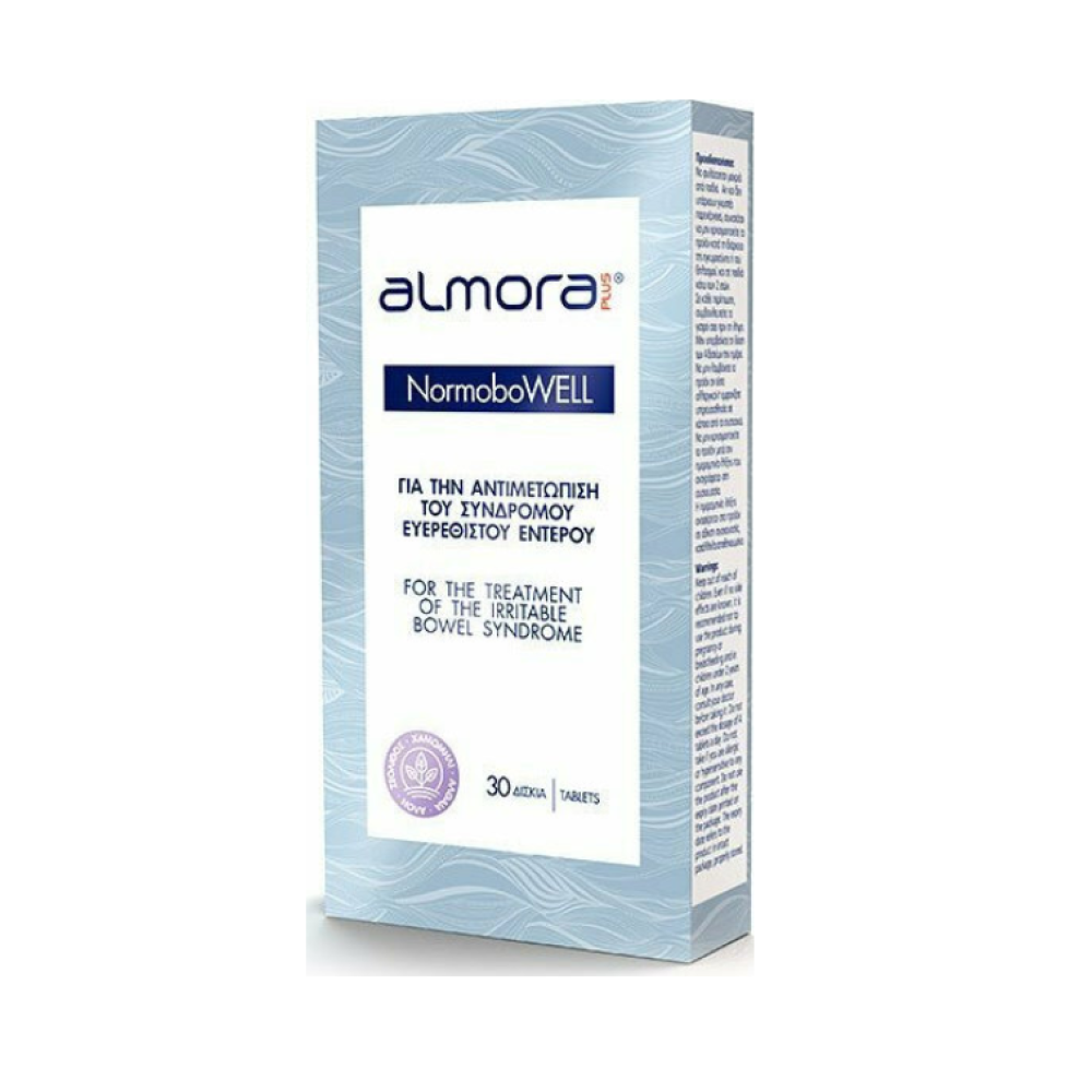 Almora Plus® Normobowell για την Αντιμετώπιση των Συμπτωμάτων του Συνδρόμου Ευερέθιστου Εντέρου, 30tabs