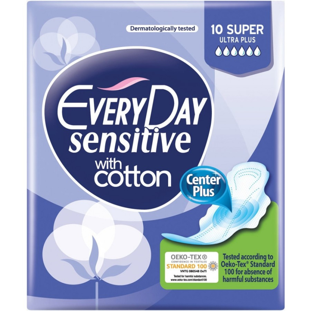 EveryDay Ultra Plus Sensitive with Cotton Super 10τμχ