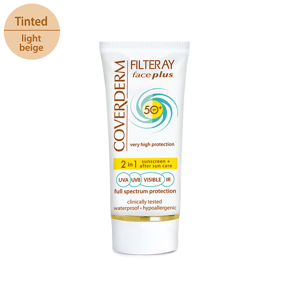 Coverderm Filteray Face Plus Spf50+ Oily/acn Hevis 50ml Lbg