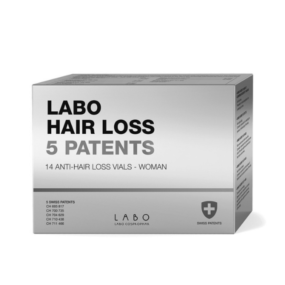 Labo Hair Loss 5 Patents Woman 14 Φιαλίδια (Δερμοκαλλυντική Αγωγή για την Καταπολέμηση της Γυναικείας Τριχόπτωσης)