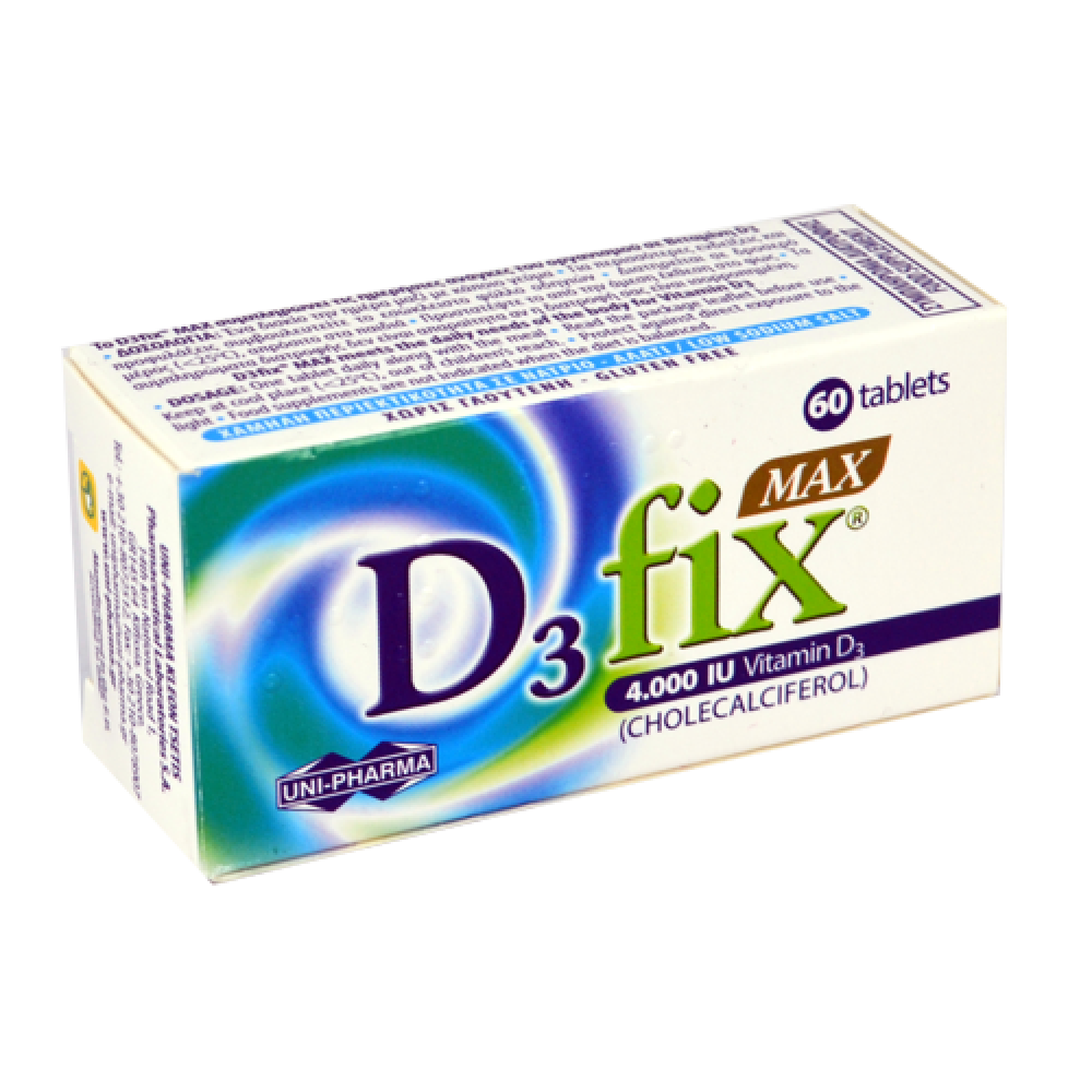 UNIPHARMA D3 Fix Max 4000 IU 60tabs