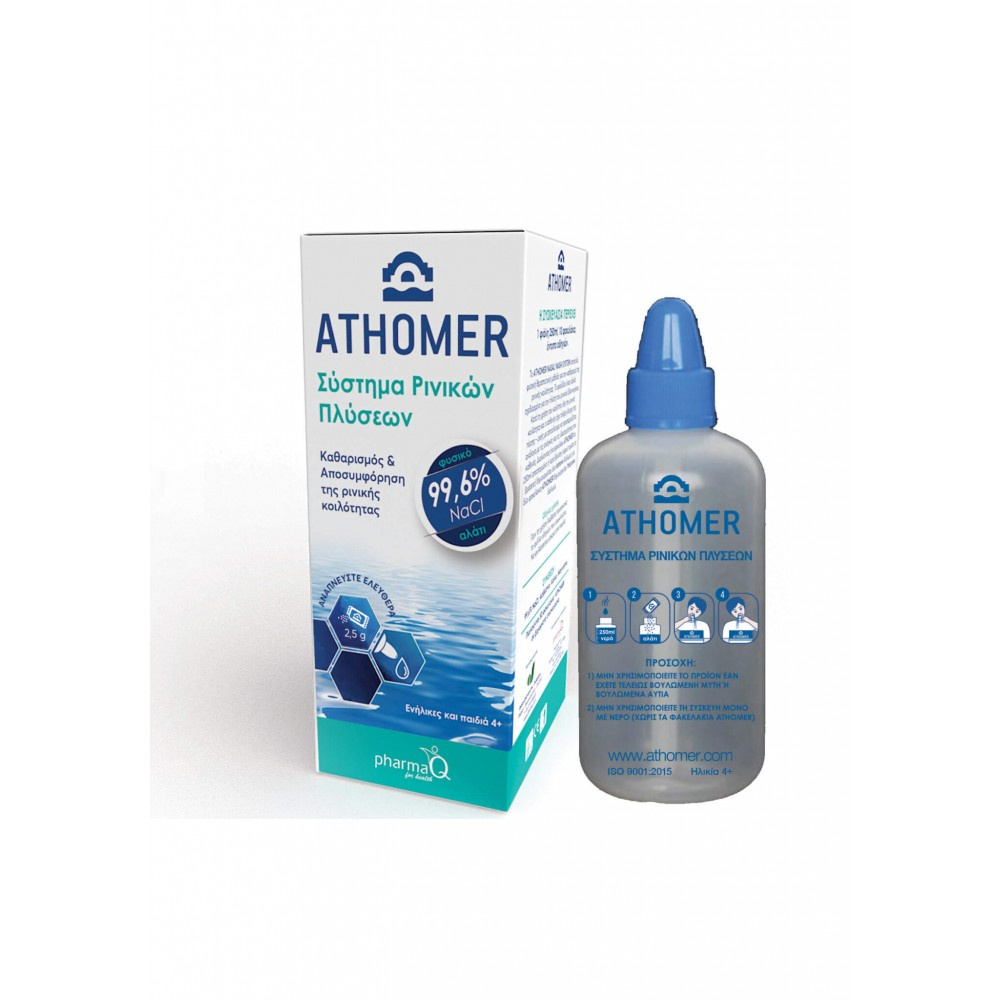 ATHOMER Nasal Wash System Φιάλη 250ml