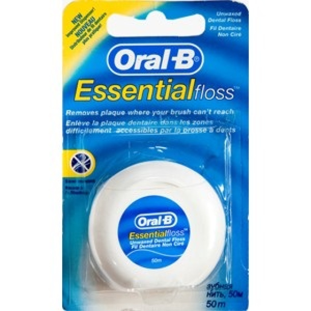 Oral- B οδοντικό νήμα essential floss ακήρωτο 50 μέτρα