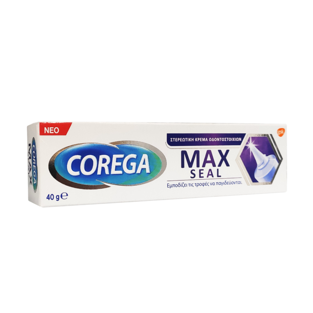 Corega Max Seal Στερεωτική Κρέμα για Τεχνητές Οδοντοστοιχίες, 40g