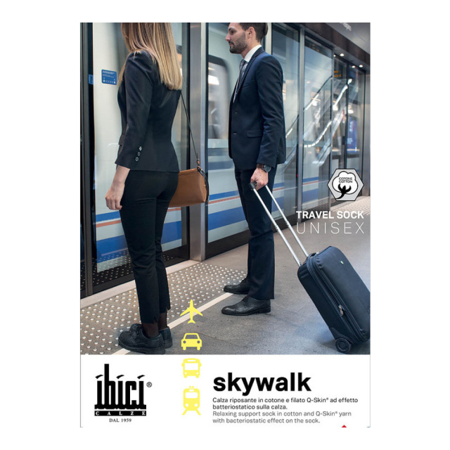 Ibici Skywalk Κάλτσες διαβαθμισμένης συμπίεσης, χρώμα μαύρο, 1 ζεύγος