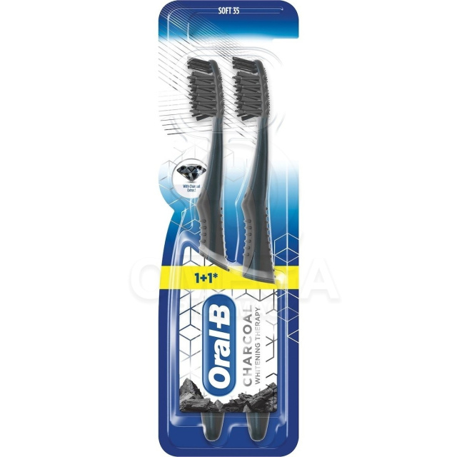 ORAL B ΟΔΟΝ/ΤΣΑ 3DW CHARCOAL DUO 35SOFT 1X2