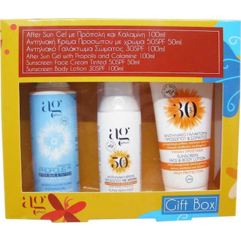 Ag Pharm Promo Pack με Face Sunscreen, 50ml & After Sun, 100ml & Sunscreen Face & Body Milk, 100ml