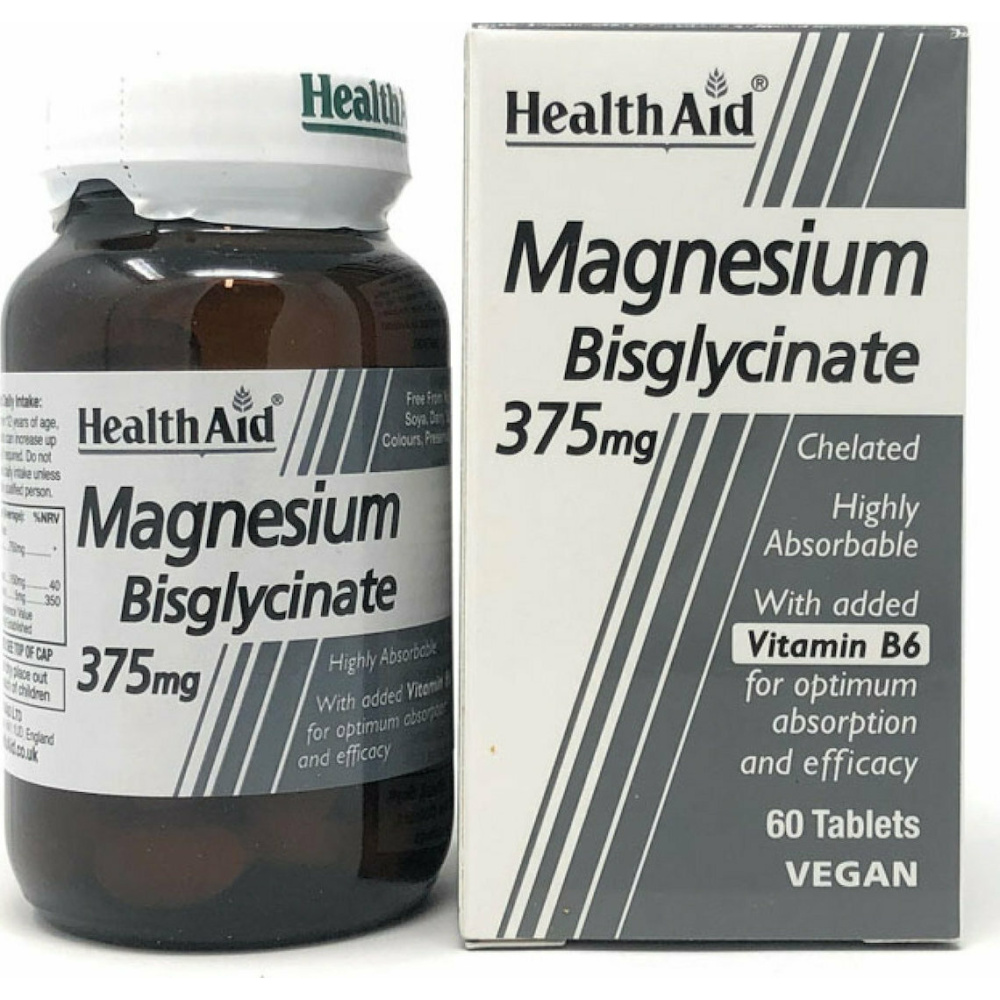 HEALTH AID MAGNESIUM BISGLYCINATE 60TABS