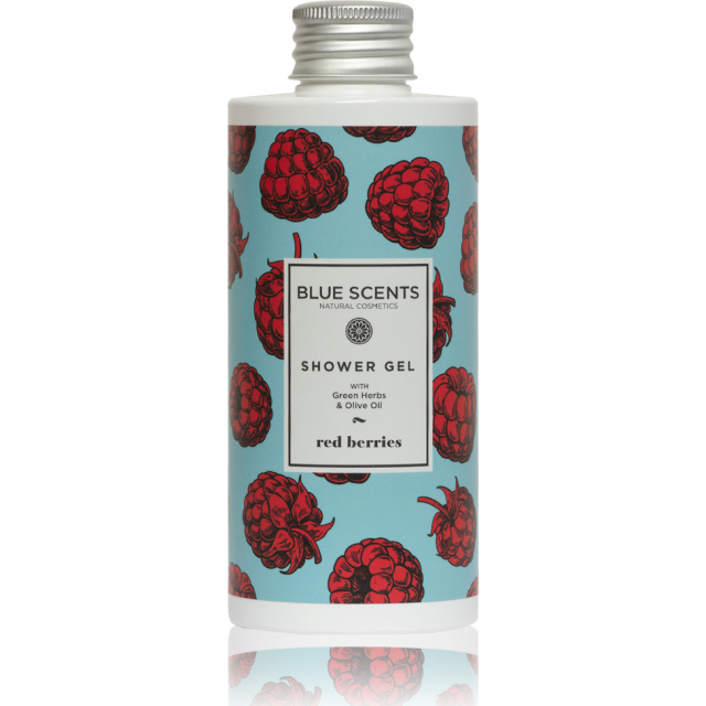 Blue Scents Red Berries Shower Gel with Green Herbs & Olive Oil 300ml