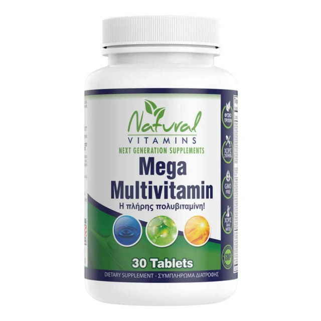 NATURAL VITAMINS MEGA MULTI - ΠΟΛΥΒΙΤΑΜΙΝΗ  30 TABS