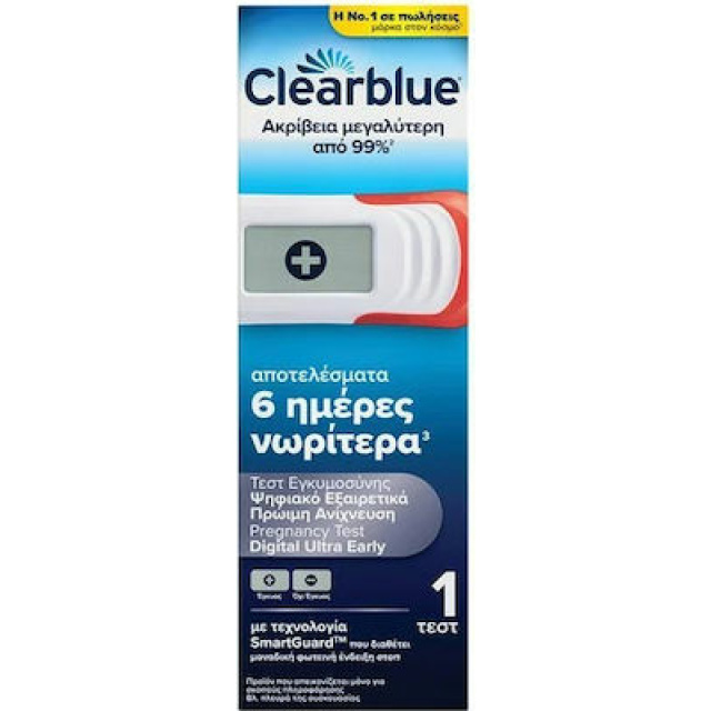 CLEARBLUE ΤΕΣΤ ΕΓΚΥ. ΨΗΦΙΑΚΟ ΠΡΩΙΜΗ 1CT